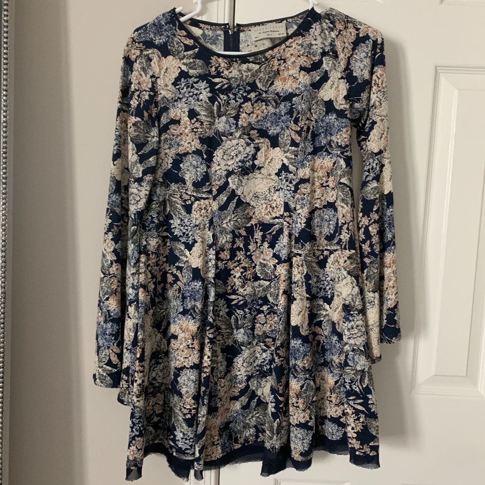 Floral Bell-Sleeve Dress